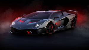 Soar the Road with the Sleek Black Lamborghini car wallpaper