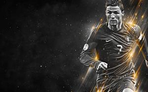 Soccer star Cristiano Ronaldo in action Wallpaper