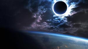 Solar Eclipse Black Hole On Earth black hole wallpaper