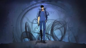 Solo Leveling Jin-Woo Blue solo leveling wallpaper