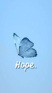 Soothing Pastel Blue Aesthetics Featuring a Gentle Butterfly cute pastel blue aesthetic wallpaper