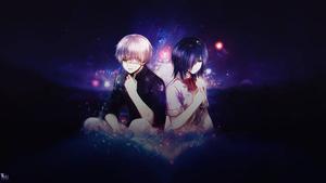 Soulmates Touka and Kaneki Together in the Tokyo Ghoul World tokyo ghoul wallpaper