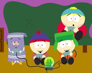 South Park Characters Playing south park wallpaper