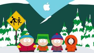 South Park With Apple Logo Art south park wallpaper