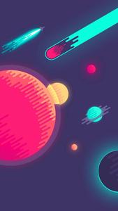 Space Illustration Ios 16 ios 16 wallpaper
