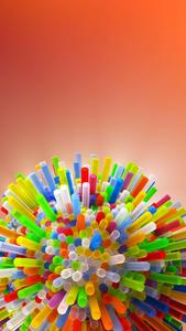 Sphere Shaped Straw Colorful 4k Phone colorful 4k phone wallpaper