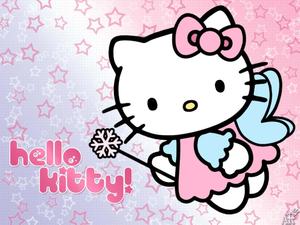 Spice up your workspace with this Hello Kitty PC! hello kitty pc wallpaper