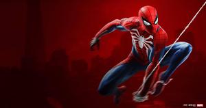 Spider Man Red Background 4k 4k spider man wallpaper