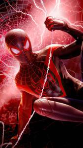 Spider Man Red Lightning Mobile spider man mobile wallpaper