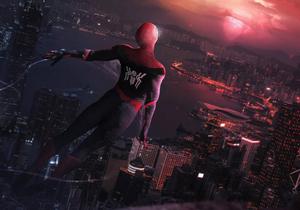 Spider Man Red Skies 4k 4k spider man wallpaper