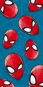 Spiderman arachnid flying in the night sky Wallpaper