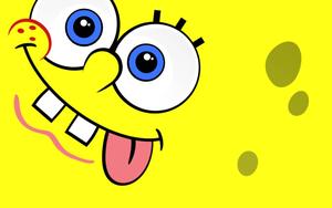Spongebob Pulling a Wacky Face! spongebob wallpaper