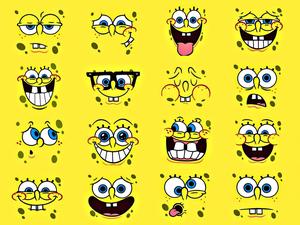 Spongebob showing a variety of emotions spongebob wallpaper