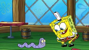 SpongeBob SquarePants With A Pet Worm Picture spongebob wallpaper
