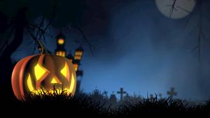 Spooktacular Glowing Pumpkin halloween wallpaper