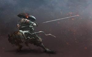 Spooky Samurai Ready to Attack samurai wallpaper
