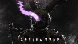 Springtrap Glitching Out of Existence fnaf wallpaper