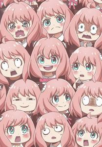 Spy X Family Anya's Different Emotions spy x family wallpaper