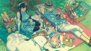 Spy X Family Picnic Art spy x family wallpaper