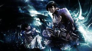 Squatting Levi ready for battle in Attack on Titan attack on titan wallpaper