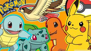 Squirtle, Bulbasaur, Charmander, Pikachu In Pokemon pokemon wallpaper