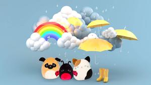 Squishmallows Rainy Weather Theme squishmallows wallpaper