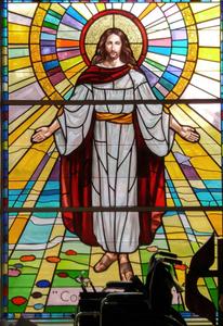 Stained Glass Jesus Phone jesus phone wallpaper