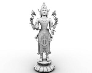 Standing Surya Bhagwan 3D Model