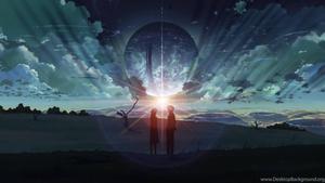 "Star-Crossed Anime Lovers" Wallpaper