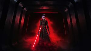 Star Wars Rey As Palpatine Background Wallpaper