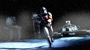 Star Wars Running Stormtrooper Background Wallpaper