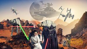 Star Wars Trilogy Film Background Wallpaper