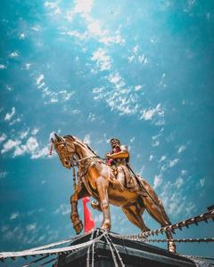 Statue Of Shivaji Maharaj Under The Sky shivaji maharaj wallpaper