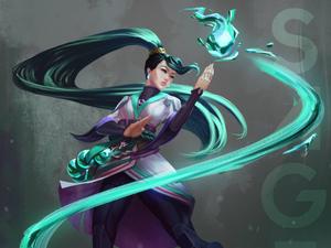Stay focused -- Sage's orb of protection grants enemies little chance of success. valorant wallpaper