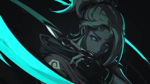 Stay stealthy while you rise up in the ranks with Jett in Valorant valorant wallpaper