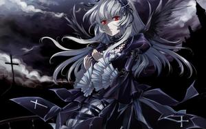 "Step into the darkness with this dark anime art" Wallpaper
