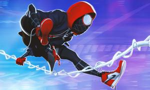 Step into the shoes of Miles Morales, an urban teen with spider powers. miles morales wallpaper