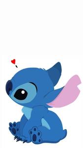 Stitch in Love Wallpaper