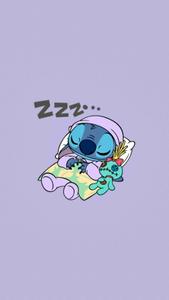 stitch sleeping with a stuffed animal stitch computer wallpaper