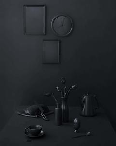 Strength in Black black wallpaper