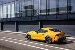 Stunning Red Toyota Supra Sports Car in High Definition supra wallpaper