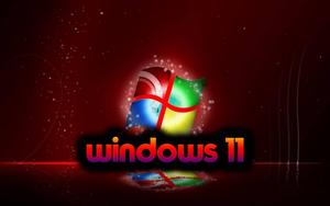 Stunning Windows 11 Dark Red Glow Theme windows 11 wallpaper