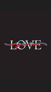 Stylised White Letters Love Phone love phone wallpaper