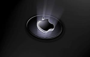 Stylish Apple logo with a stunning gradient backdrop apple logo wallpaper