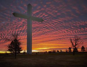 Stylish Christian Cross In Desert christian cross wallpaper