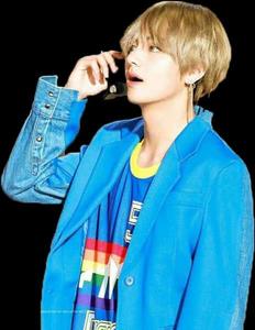Stylish Taehyungin Blue Jacket taehyung wallpaper
