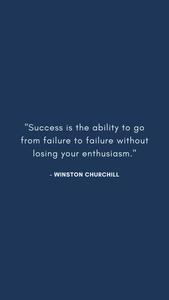 "Success is not final, failure is not fatal: It is courage to continue that counts." -Winston Churchill Wallpaper