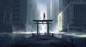 Sukuna Standing On A Torii  Wallpaper