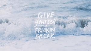 Summer Aesthetic Beach Wave Quote summer aesthetic wallpaper