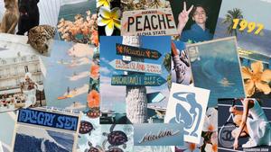 Summer Aesthetic Digital Collage summer aesthetic wallpaper